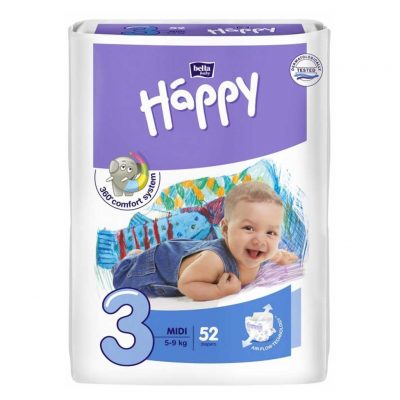 Pannolini taglia 3 pacco da 52 pezzi - Happy