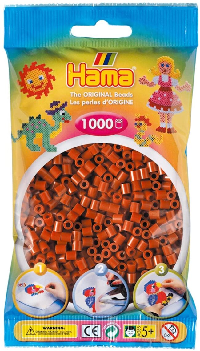1000 Perline da stirare marrone - Hama