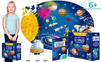 Lo spazio e il Sistema Solare libro e puzzle - Sassi