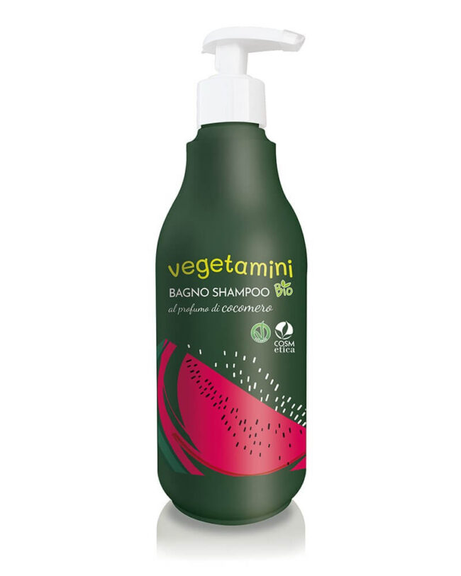 Bagno shampoo bio al cocomero da 500ml - Vegetamini