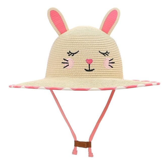 Cappello di Paglia Anti-UV SPF 50+ - Coniglietto 4/6 anni- Flapjackkids