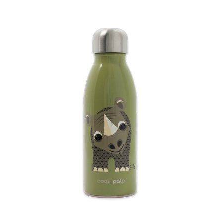 Bottiglia in Acciaio Inox - 500 ml - rinoceronte- Coq en Pâte
