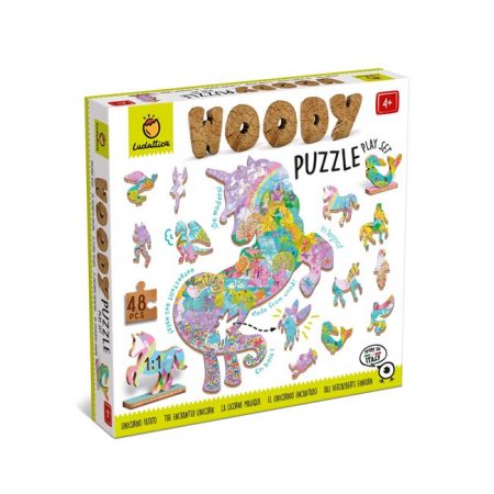 Woody puzzle – Unicorno fatato - Ludattica