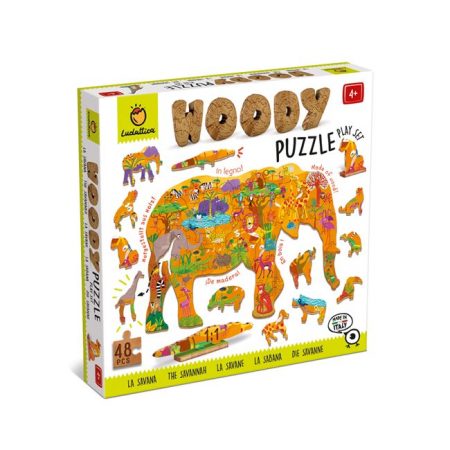 Woody puzzle – savana - Ludattica
