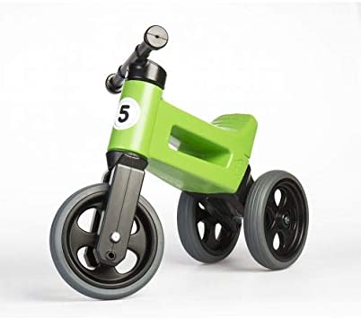 Triciclo evolutivo/bicicletta senza pedali verde - Funny Wheels
