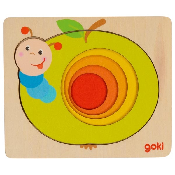 Puzzle livelli bruco nella mela - Goki