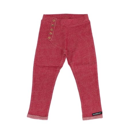 Pantaloni rossi con bottoncini 86 cm. - Villervalla outlet