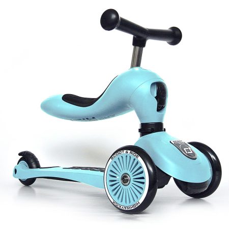 Monopattino e Triciclo 2in1 celeste - Scoot and ride
