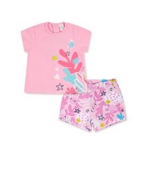 Set T-Shirt e Shorts Pink Turtles - Tuc Tuc