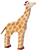 Giraffa Adulta in legno - Goki
