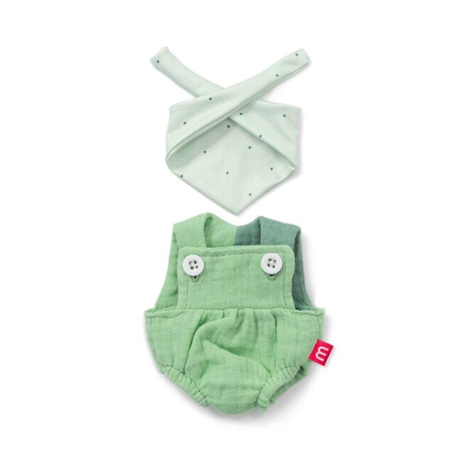 Vestitino Bambola Pagliaccetto Verde 21 cm - Miniland