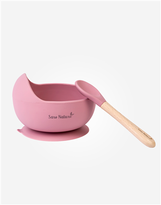 Set pappa in silicone Rosa Wave - Saro