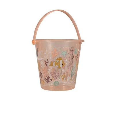 Secchiello trasparente rosa - Little Dutch