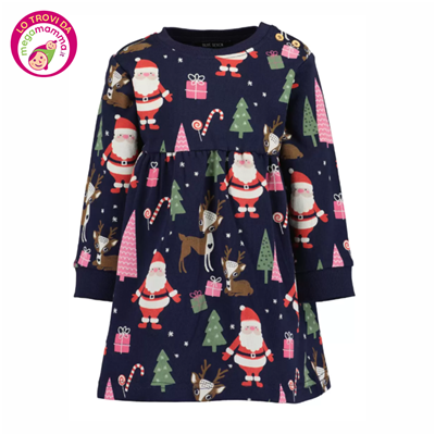 Vestitino Pink Christmas - Blue Seven