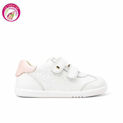 I Walk Sprite Embossed White + Seashell Shimmer - Bobux