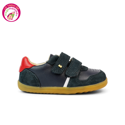Step Up Riley Navy+Red - Bobux