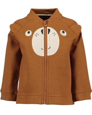 Felpa Cerniera Orsetto Brown - Blue Seven