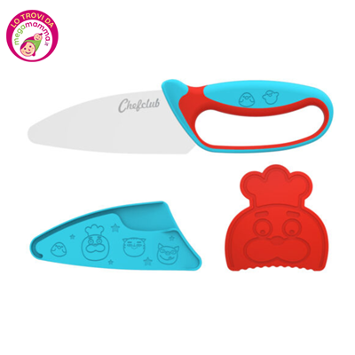Coltello Baby Chef Rosso/Blu - ChefClub