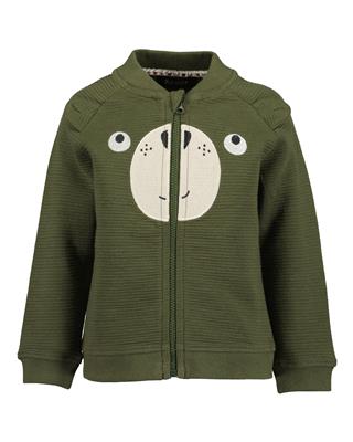 Felpa Cerniera Orsetto Green - Blue Seven