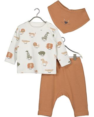 Completo 3 pz Bavaglino Pantalone e Maglia Cacao Atumn - Blue Seven