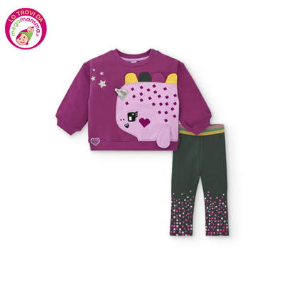 Set 2pz Felpa e Leggings Cyber Dino - Tuc Tuc