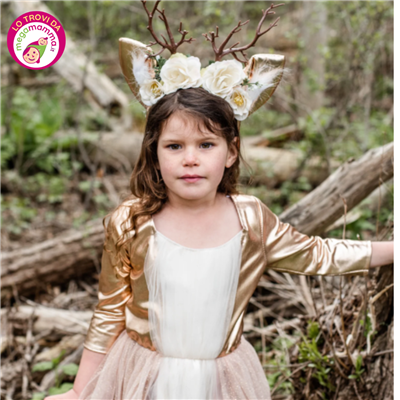 Woodland Deer Dress 7/8 anni - Great pretenders