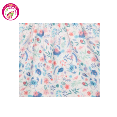 Mussola cotone organico 120x120 sea turtle garden - Angel dear