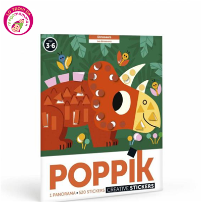 Creative Stickers Panorama Dinosaurs - Poppik