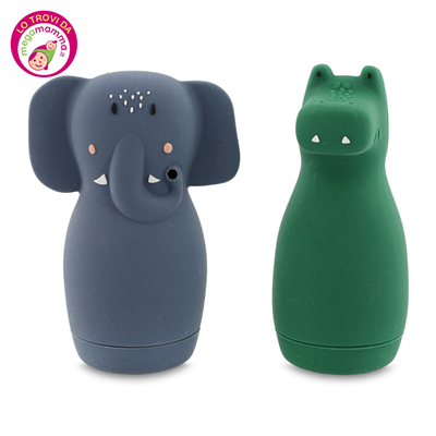 Squeezy Animals Mr Elephant e Mr Croco - Trixie
