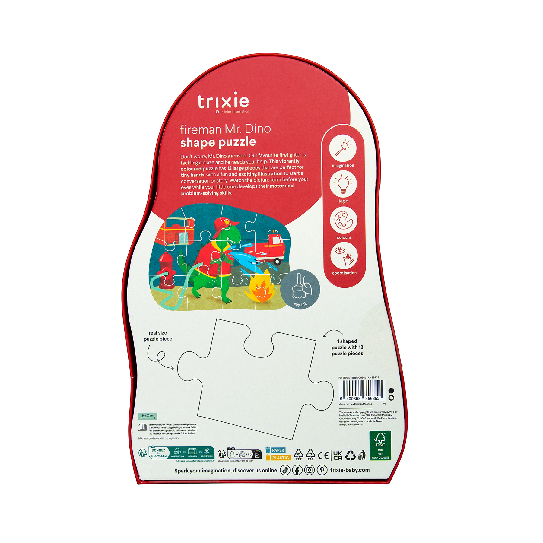 fireman mr dino shape puzzle trixie 1 fireman mr dino shape puzzle trixie 1